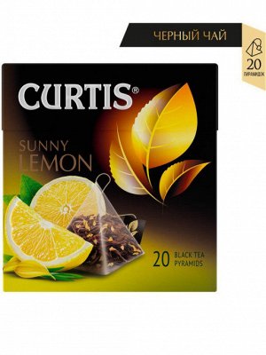 Чай Curtis Sunny Lemon 1.7*20пак пирамид. черный с лимоном