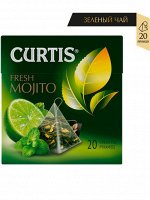 Чай Curtis Fresh Mojito 1.4*20пак (1/12) пирамид. зел. с мятой и аром.