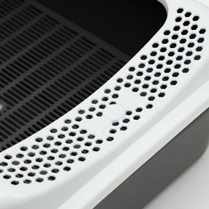 Туалет Сима с бортом + сетка + совок-микс 30 х 39 х 13,5 см серый микс FIX