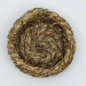 Домик из сена "Гнездо" для грызунов и птиц, 12,5 x 5,5 см
