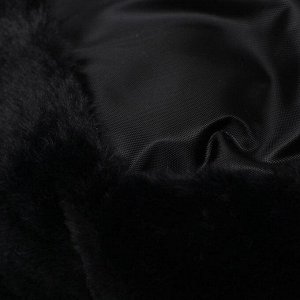 Лежанка "Неженка", искусственный мех,синтепон, 46 х 38 х 15 см, чёрная