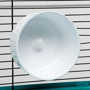 Набор для грызунов, шар прозрачный 14  см + колесо полузакрытое белое 13.5 см