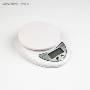 Весы кухонные Luazon LVK-501, электронные, до 5 кг, белые 1147001