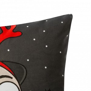 Комплект наволочек «Этель» Сhristmas dog, 50x70 см, 2 шт., бязь, хлопок 100%