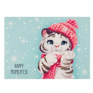 Новогодняя салфетка на стол Happy moments ПВх, 40х29 см