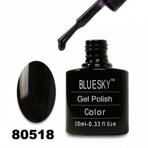 Гель лак Bluesky 80518-Черный,плотный