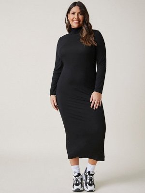 BASICS Одноцветный Повседневный Платья Plus Size