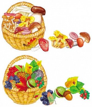 Дидактический набор "Собери корзинку с грибами и дарами осени"