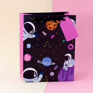 Подарочный пакет (S) "Sweet space" Many cosmonaut