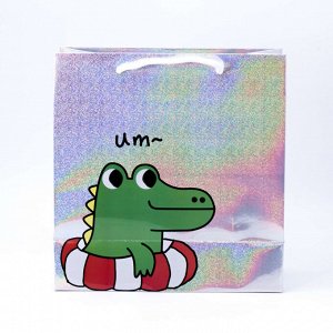 Подарочный пакет "Question Crocodile UM", 250*110*260MM
