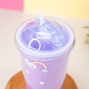 Тамблер "Unicorn", purple