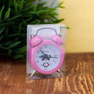 Часы-будильник "Mini panda", pink