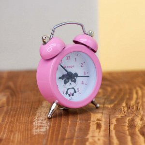 Часы-будильник "Mini panda", pink