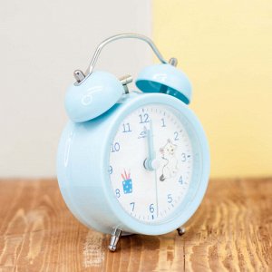 Часы-будильник "Image of cats", blue