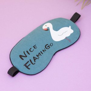 Маска для сна гелевая "Nice flamingo"