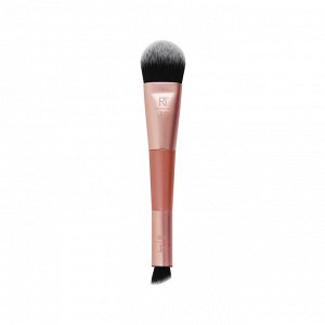 Двусторонняя кисть для тональной основы и консилера Real Techniques Dual Ended Cover + Conceal Brush
