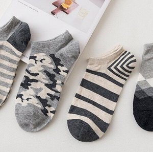 Набор мужских носков «бело-черные-3», 4 пары