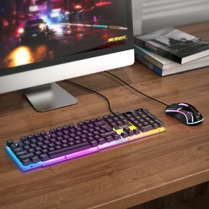 Игровая клавиатура + мышь Hoco Terrific "Русская версия"