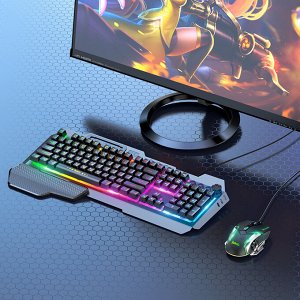 Игровая клавиатура + мышь Hoco Light And Shadow "Русская версия"