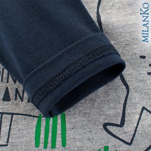 Лонгслив (футболка с длинным рукавом) "дино кактус" MilanKo