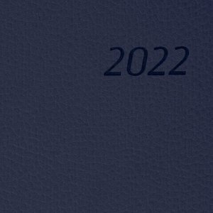 Ежедневник датированный 2022 А5 138x213 мм BRAUBERG "Stylish", под кожу, темно-синий, 112787