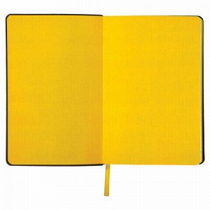 Ежедневник датированный 2022 А5 138x213 мм BRAUBERG "Stylish", под кожу, желтый, 112792