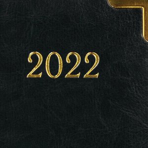 Ежедневник датированный 2022 А5 138x213 мм BRAUBERG "Senator", под кожу, черный, 112784
