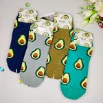 Носки махровые женские, авокадо