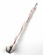 Кальмарница-палочка JpFishing Spiral Clear/White crimson line (12см, пластик, UV/Glow)