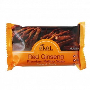 Ekel/ Peeling Soap Red Ginseng  Косметическое мыло с эктрактом красного женьшеня 150 гр. 1/120