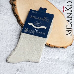 Мужские носки летние с выбитым рисунком (Узор 1) MilanKo N-180