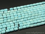Бусины из ларимара цилиндр 8*12 мм. Цена за 1 шт.