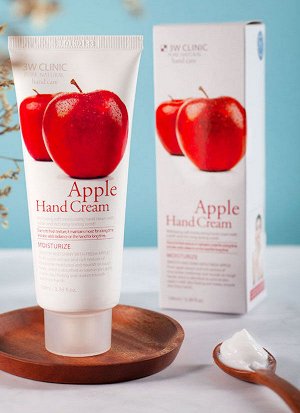 3W Clinic Увлажняющий крем для рук с яблоком