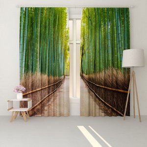 Фотошторы софт Бамбуковый лес