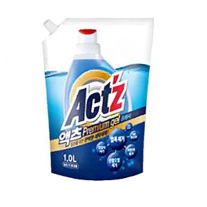 Концентрированный гель "Act’z Premium Gel" для стирки белья для машин с вертикальной и горизонтальной загрузкой (аромат мяты) МУ 1 л / 8