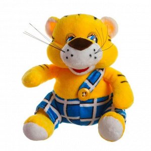 Мягкая игрушка «Тигр», шорты в клетку, 15 см