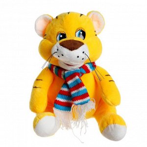 Мягкая игрушка «Тигр в шарфе», 19 см