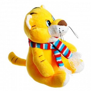 Мягкая игрушка «Тигр в шарфе», 19 см