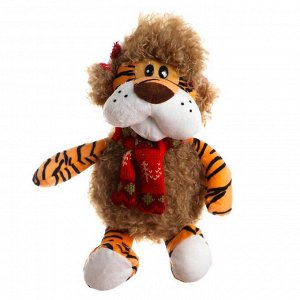 Мягкая игрушка «Тигр», в зимнем, 24 см