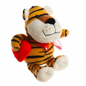 Мягкая игрушка «Тигр с сердцем», 14 см