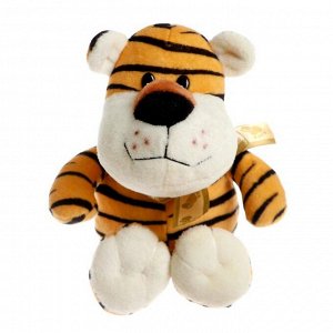 Мягкая игрушка «Тигр с бантом», 15 см