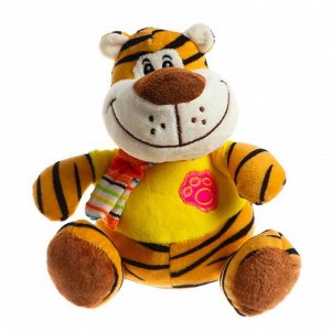 Мягкая игрушка «Тигр», с шарфом, 18 см