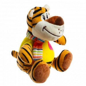 Мягкая игрушка «Тигр», с шарфом, 18 см