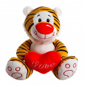 Мягкая игрушка «Тигр с сердцем», 22 см