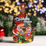 Доска разделочная &quot;Символ года 2022. Семейного тепла&quot; 20х12,3 см