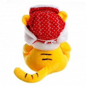 Мягкая игрушка «Тигр», в зимней шапочке, 20 см