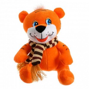 Мягкая игрушка «Тигр», в шарфе, 15 см