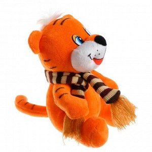 Мягкая игрушка «Тигр», в шарфе, 15 см