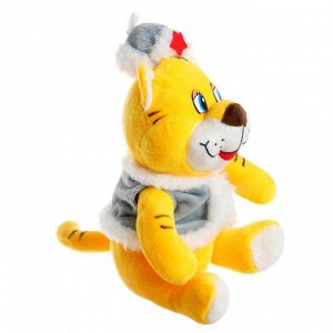 Мягкая игрушка «Тигр», в зимней одежде, 18 см