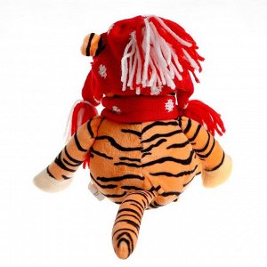 Мягкая игрушка «Тигр в шапочке», 16 см